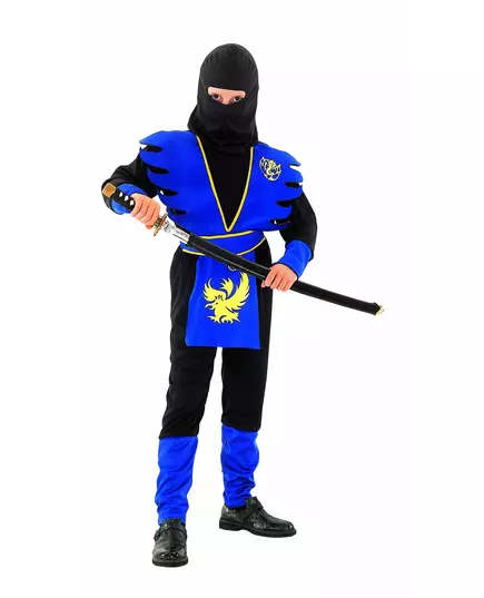 Blauw adelaar ninjapak voor jongens, Maat: 10–12 jaar (130–140 cm)