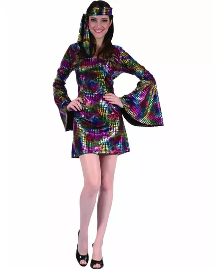 Disco kostuum voor vrouwen, Maat: Medium/Large