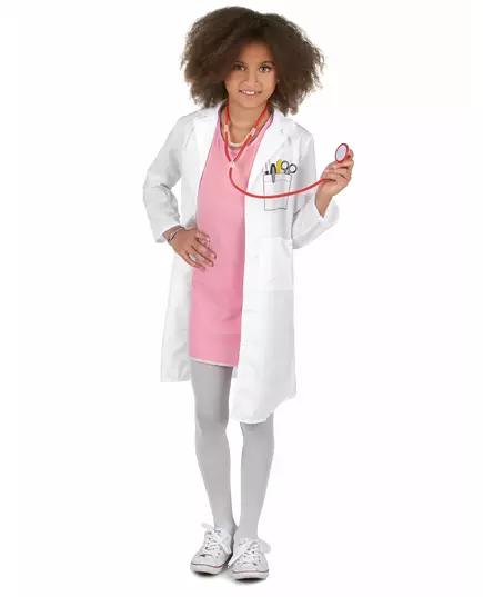 Déguisement docteur fille, Taille: 10–12 ans (130–140 cm)