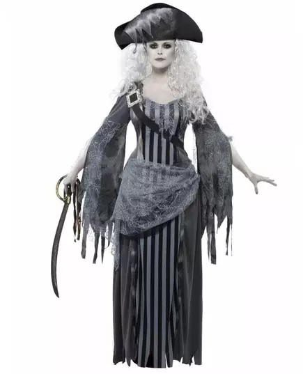 Spookpiraat kostuum voor dames Halloween kleding, Maat: Large