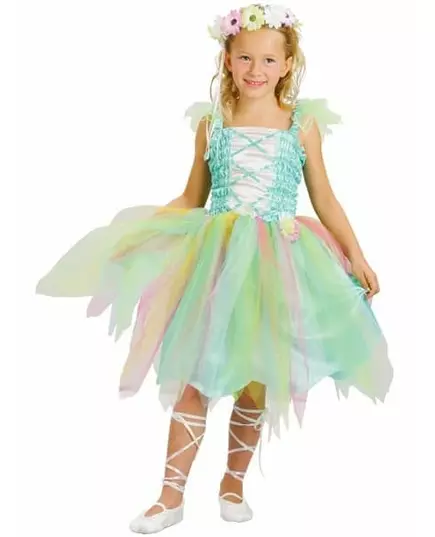 Déguisement fée vert d'eau fille, Taille: 10–12 ans (130–140 cm)
