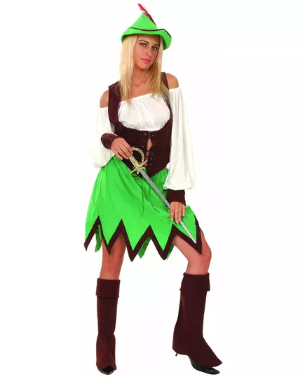 Déguisement femme des bois, Taille: Small