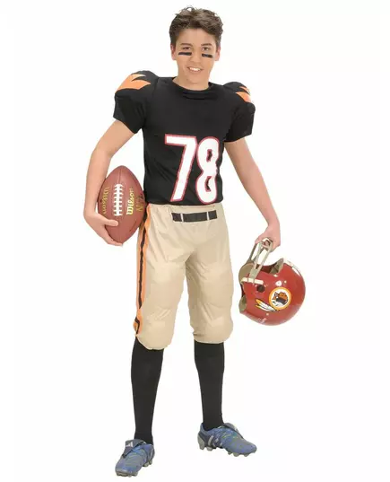 Déguisement footballeur américain garçon, Taille: 8–10 ans (140 cm)