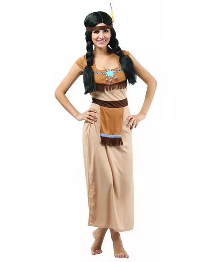 Déguisement indienne robe longue sexy femme, Taille: X-Large