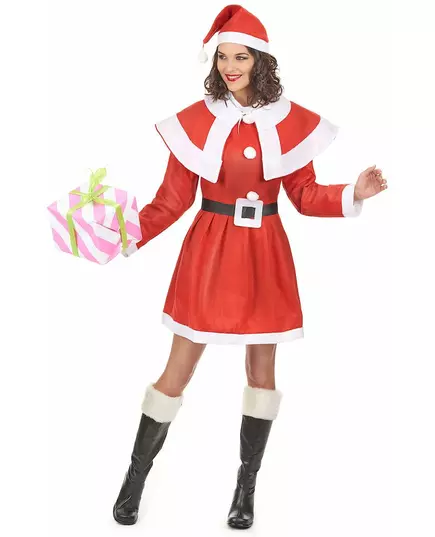 Déguisement mère noël adulte femme, Taille: Medium/Large