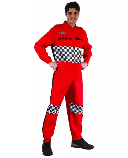 Déguisement pilote de course homme, Taille: Large