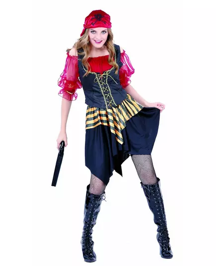 Déguisement pirate avec tulle femme, Taille: Medium/Large