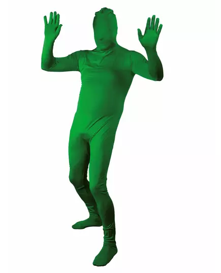 Groen second skin kostuum voor volwassenen, Maat: X-Large