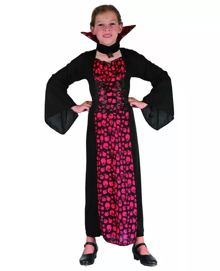 Déguisement vampire fille, Taille: 7–9 ans(120–130 cm)