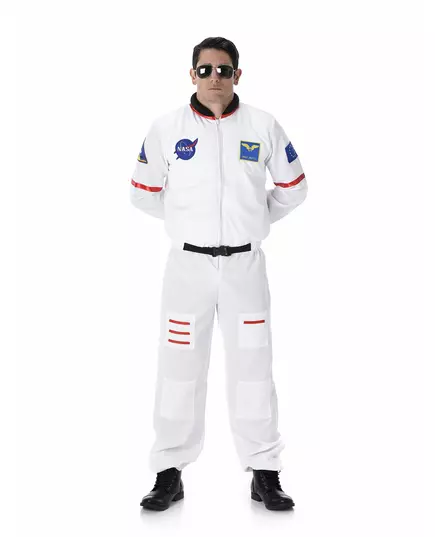 Astronaut kostuum voor heren wit, Maat: Small