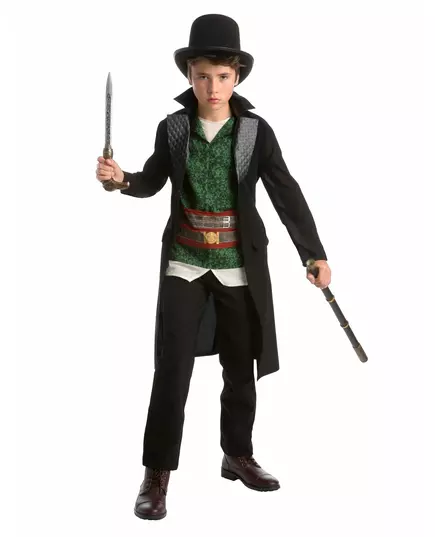 Klassiek Assassin's Creed™ Jacob kostuum voor tieners, Maat: 12–14 jaar(164 cm)