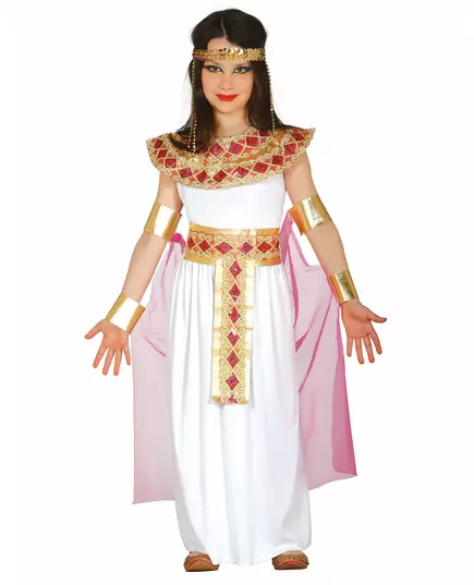 Déguisement égyptienne rose et or fille, Taille: 10–12 ans (142–148 cm)