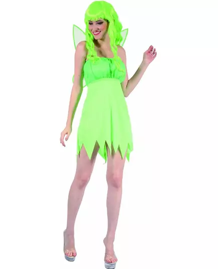 Déguisement fée verte femme, Taille: Medium