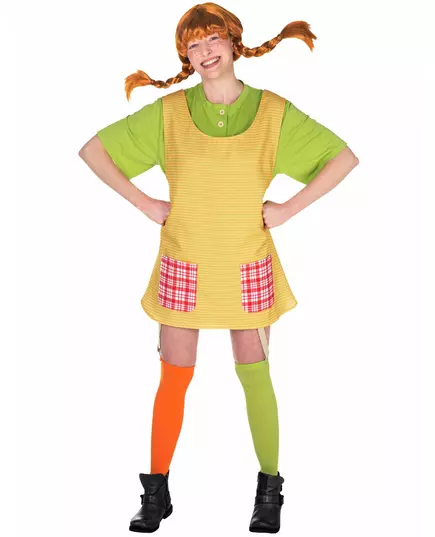 Pippi Langkous™ kostuum voor vrouwen, Maat: X-Large