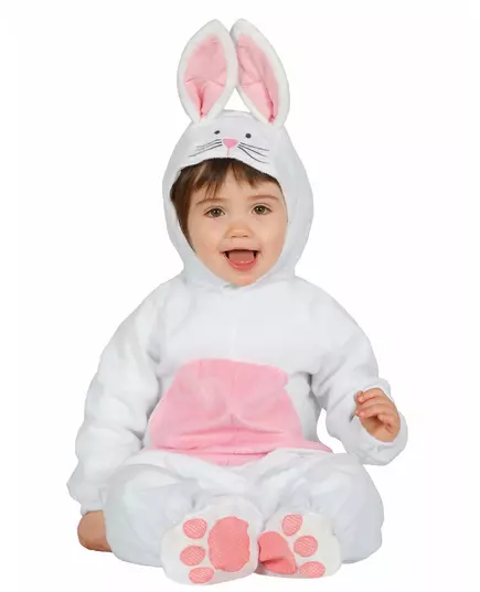 Déguisement lapin blanc et rose bébé, Taille: 12–18 mois (82–88 cm)