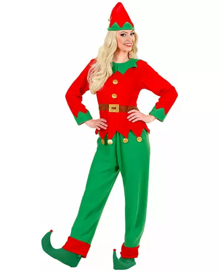 Verkleedpak Kerstman Elf voor dames, Maat: Medium