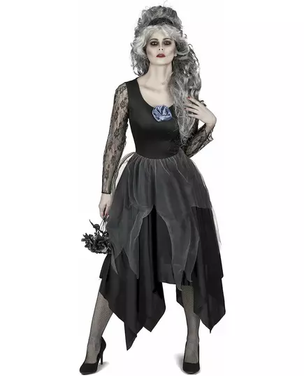 Déguisement mariée ténèbre dentelle femme, Taille: Medium