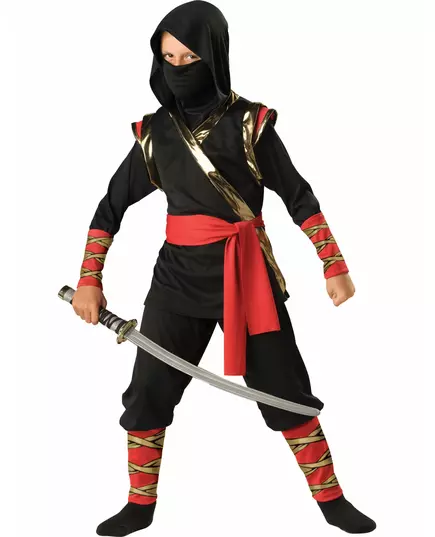 Déguisement Ninja pour enfant, Taille: 8 ans (132–137 cm)