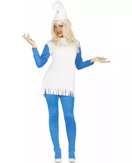 Déguisement robe nain bleu femme, Taille: Medium (38–40)