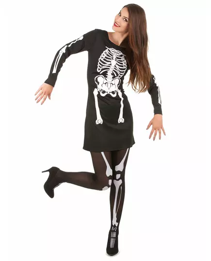 Halloween skeletkostuum voor vrouwen, Maat: X-Small