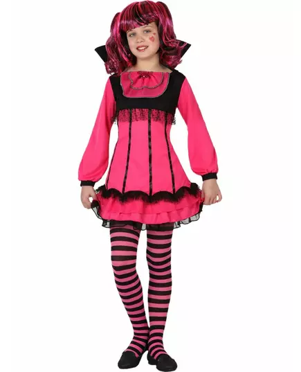 Déguisement vampire rose fille, Taille: 7–9 ans(130–145 cm)