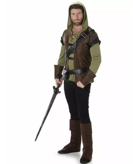 Déguisement voleur des bois homme, Taille: X-Large