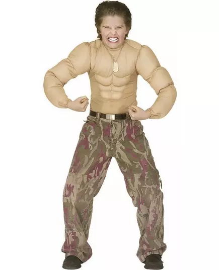 Faux torse musclé enfant, Taille: 11–13 ans (158 cm)