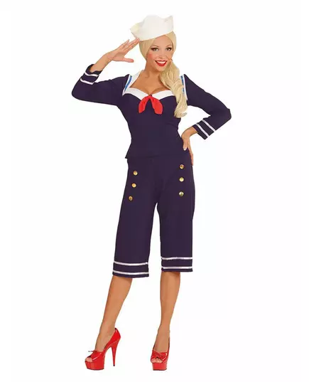 Déguisement marin pin up femme, Taille: Large