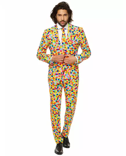 Mr. Confetti Opposuits™ kostuum voor mannen, Maat: Large (EU 54)