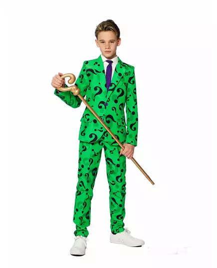 Mr. Riddler™ Suitmeister™ kostuum voor kinderen, Maat: 12–14 jaar (146–152cm)