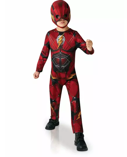 Déguisement classique Flash Justice League ™ enfant, Taille: 7–8 ans (122 à 128 cm)