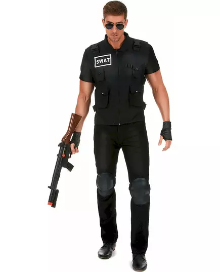 Déguisement agent du SWAT homme, Taille: X-Large