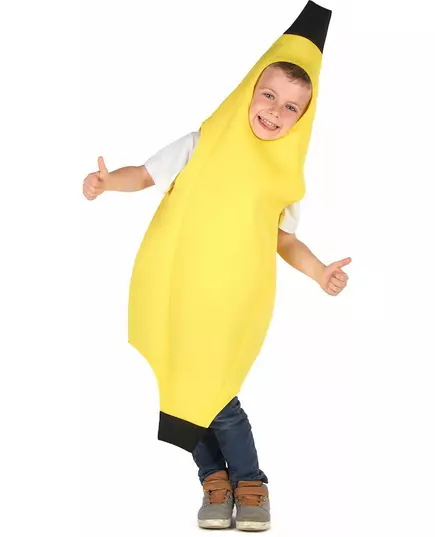 Déguisement banane enfant, Taille: 10–12 ans (L)
