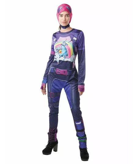 Brite Bomber Fortnite™ kostuum voor tieners, Maat: 9–10 jaar(134–140 cm)