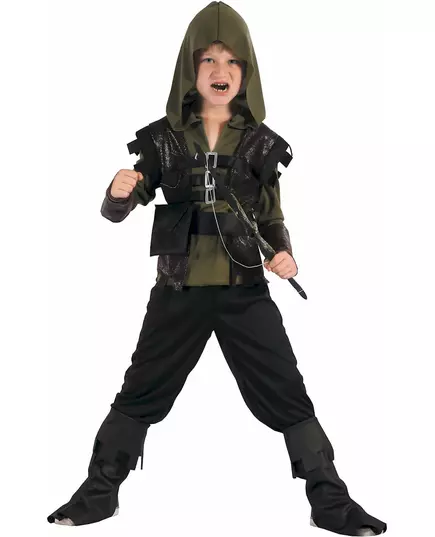 Boogschutter jager kostuum voor jongens, Maat: 7–9 jaar (120–130 cm)
