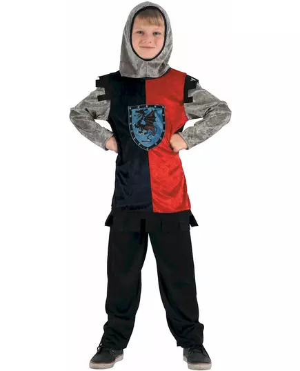Déguisement chevalier dragon garçon, Taille: 7–9 ans (120–130 cm)