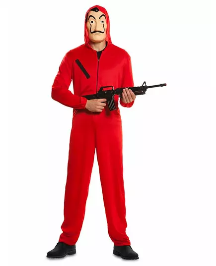Déguisement combinaison et masque La Casa de Papel™ adulte, Taille: XS