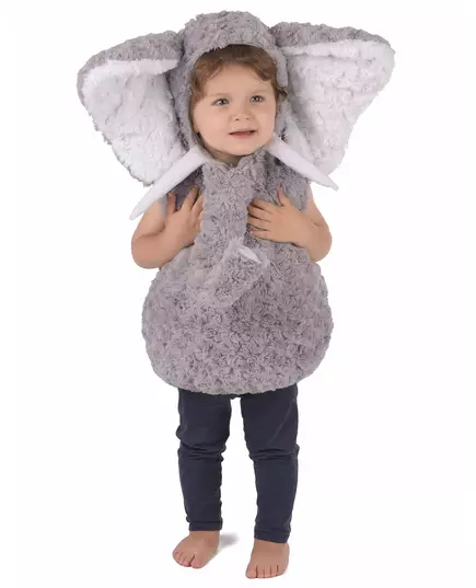 Grijze olifant kostuum voor kinderen, Maat: 3–4 jaar (98–104cm)