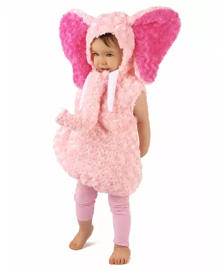 Déguisement éléphant rose enfant, Taille: 3–4 ans (98–104cm)