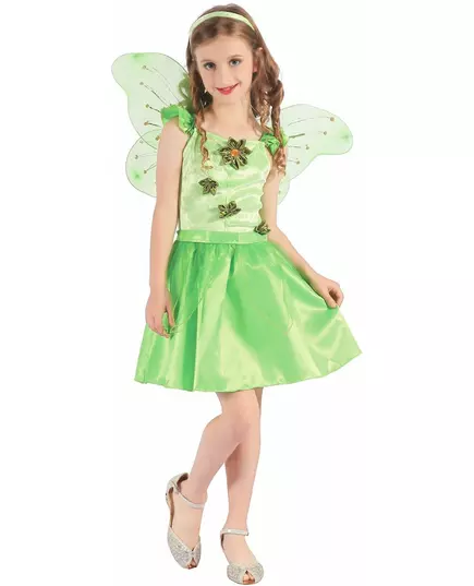 Déguisement fée verte fille, Taille: 4–6 ans (110–120 cm)