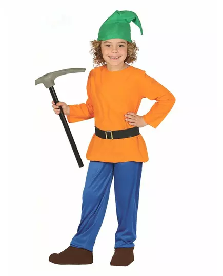 Déguisement nain de la mine enfant, Taille: 7–9 ans