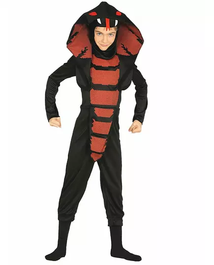 Déguisement ninja cobra garçon, Taille: 10–12 ans (142–148 cm)