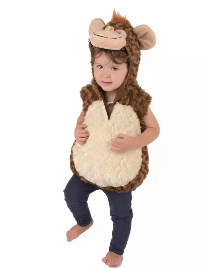 Déguisement singe peluche enfant, Taille: 3–4 ans (98–104cm)