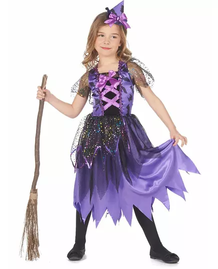 Déguisement sorcière poussière d'étoiles fille, Taille: 4–6 ans (110–120 cm)