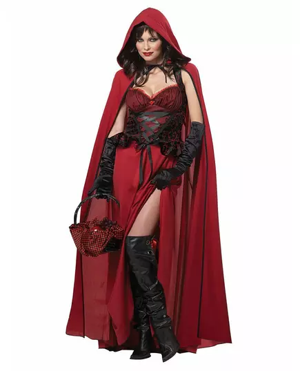 Déguisement Petit Chaperon Rouge maléfique Halloween, Taille: X-Large (44/46)