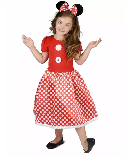 Mini muis kostuum voor meisjes, Maat: 7–9 jaar (M)