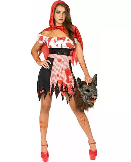 Petit chaperon rouge zombie femme, Taille: X-Small/Small