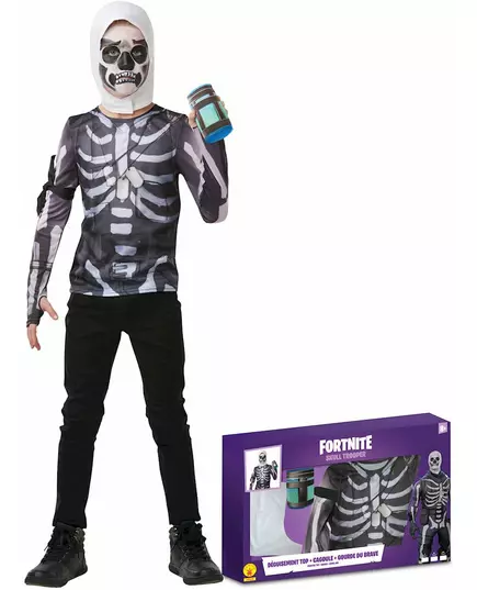 Klassieke tiener Fortnite™ Skull Trooper-doos, Maat: 11–13 jaar (142–164 cm)
