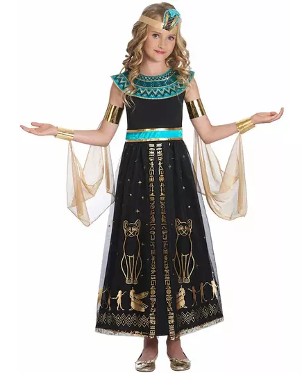 Déguisement éblouissante Cléopâtre fille, Taille: 6–8 ans (128 cm)