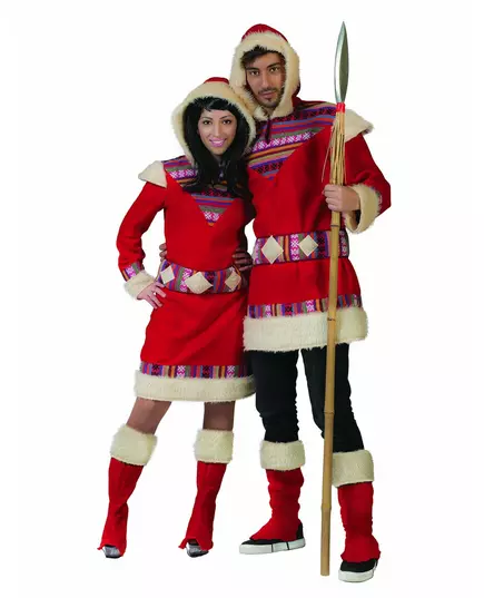 Déguisement inuit Nanook homme, Taille: X-Large